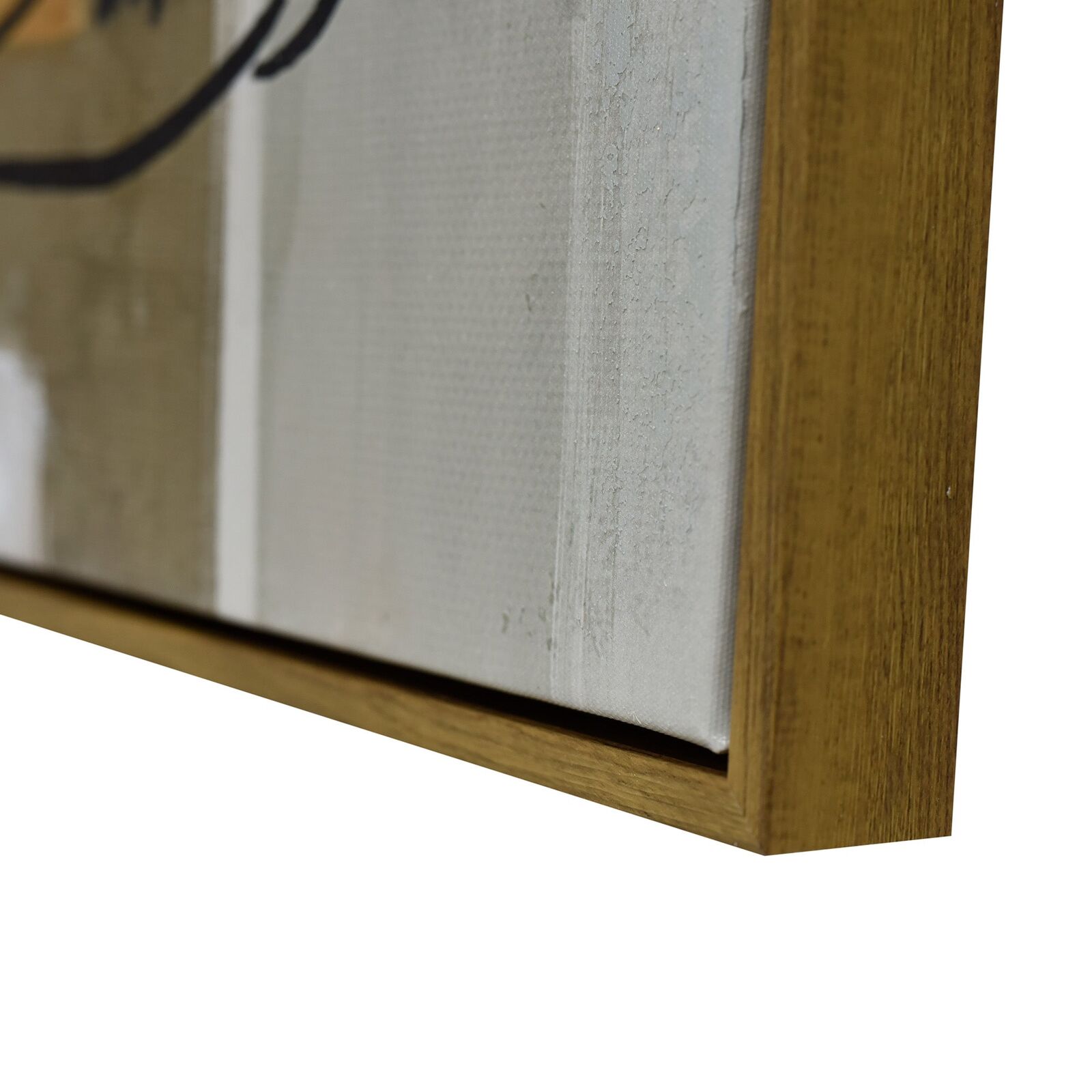 50X60cm Golden Veil Dark Wood Framed Canvas Wall Art Price