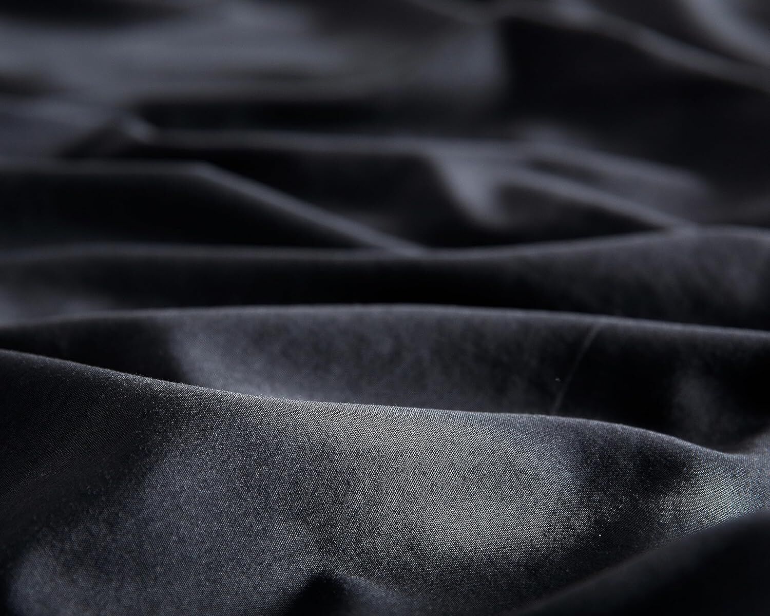 CleverPolly Vintage Washed Microfibre Sheet Set with 1 Pillowcase - Black - Single Price