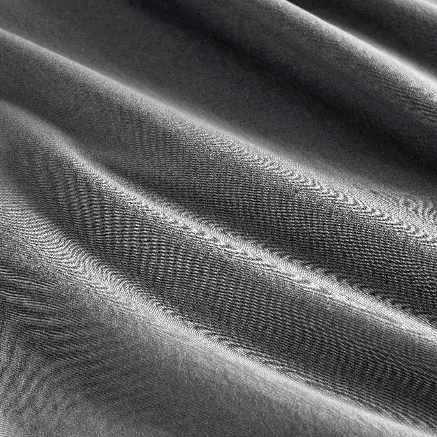 CleverPolly Vintage Washed Microfibre Sheet Set with 2 Pillowcases - Grey - King Price