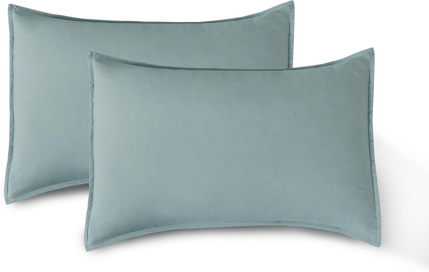 CleverPolly Vintage Washed Microfibre Sheet Set with 2 Pillowcases - Seafoam - King Price