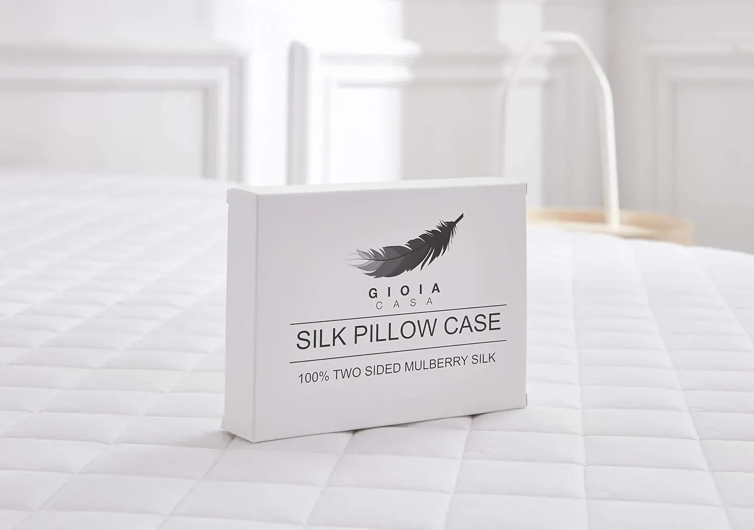 Gioia Casa Luxury Pillowcase - 100% Pure Mulberry Silk on Both Sides - Sage Green Price