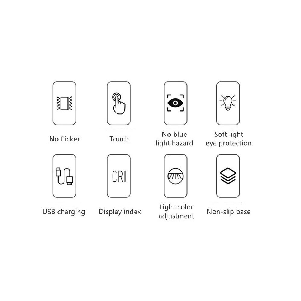 JY Penguin Lamp USB Rechargeable Reading Light Portable Bedside- Black Price