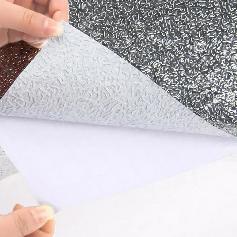 Aluminum Foil Sticker Self Adhesive Oil-proof Waterproof Kitchen Cabinet Wall(60*300cm) Price