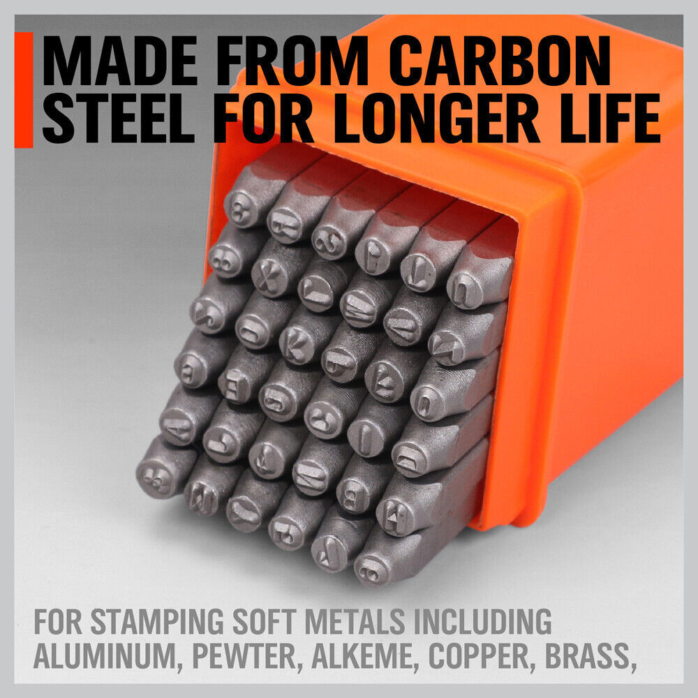 37Pcs Letter NStamp Punch Set DIY Hardened Ball Bearing Steel Tool 3mm Price