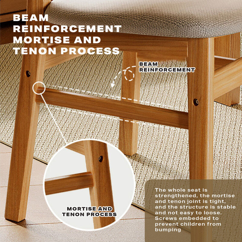 Dining Chairs Kitchen Chair Natural Wood Linen Fabric Cafe Lounge Chairs Price