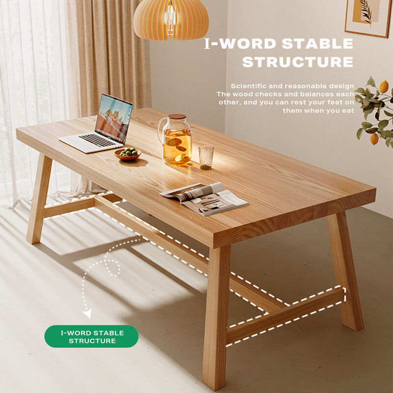 1.8M Solid Wood Dining Table Square Dining Table Dining Table Kitchen Furniture Price