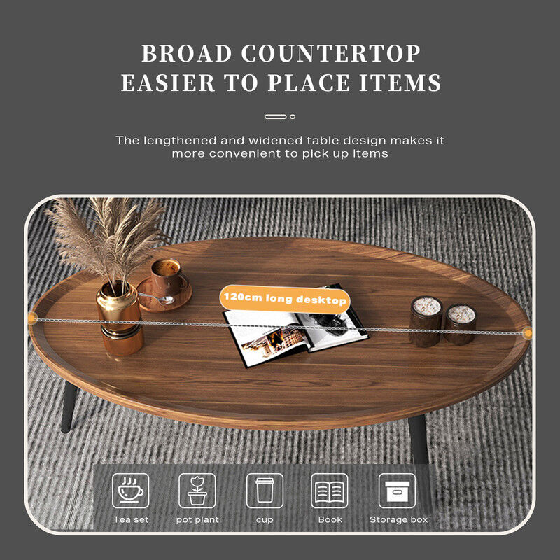 Coffee Table Living Room Accent Oval Table Contemporary Style Leisure Tea Table Price