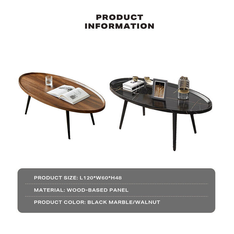 Coffee Table Living Room Accent Oval Table Contemporary Style Leisure Tea Table Price
