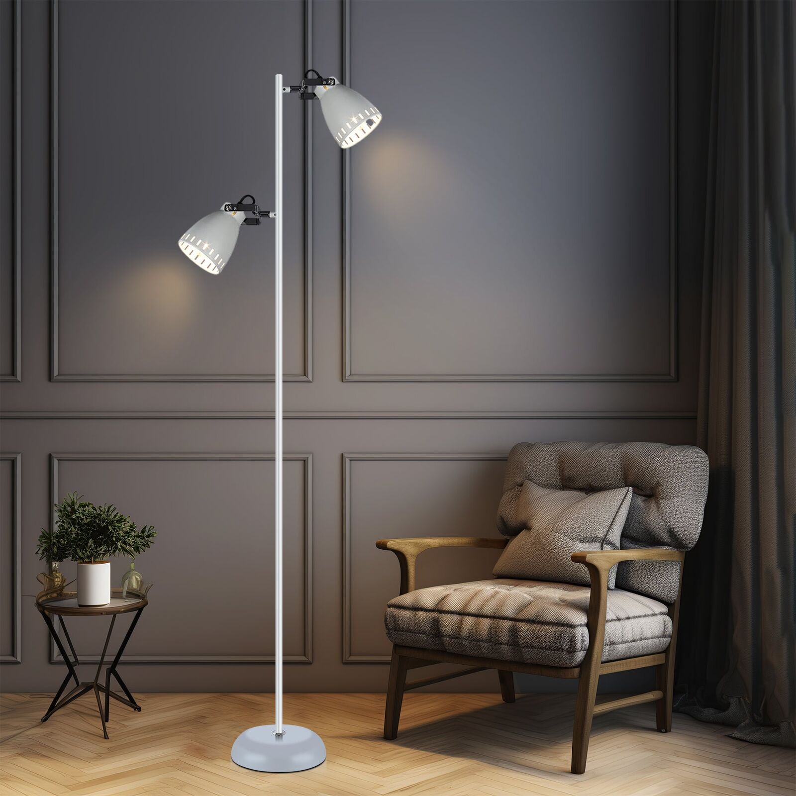 Audrey Floor Lamp - White Price