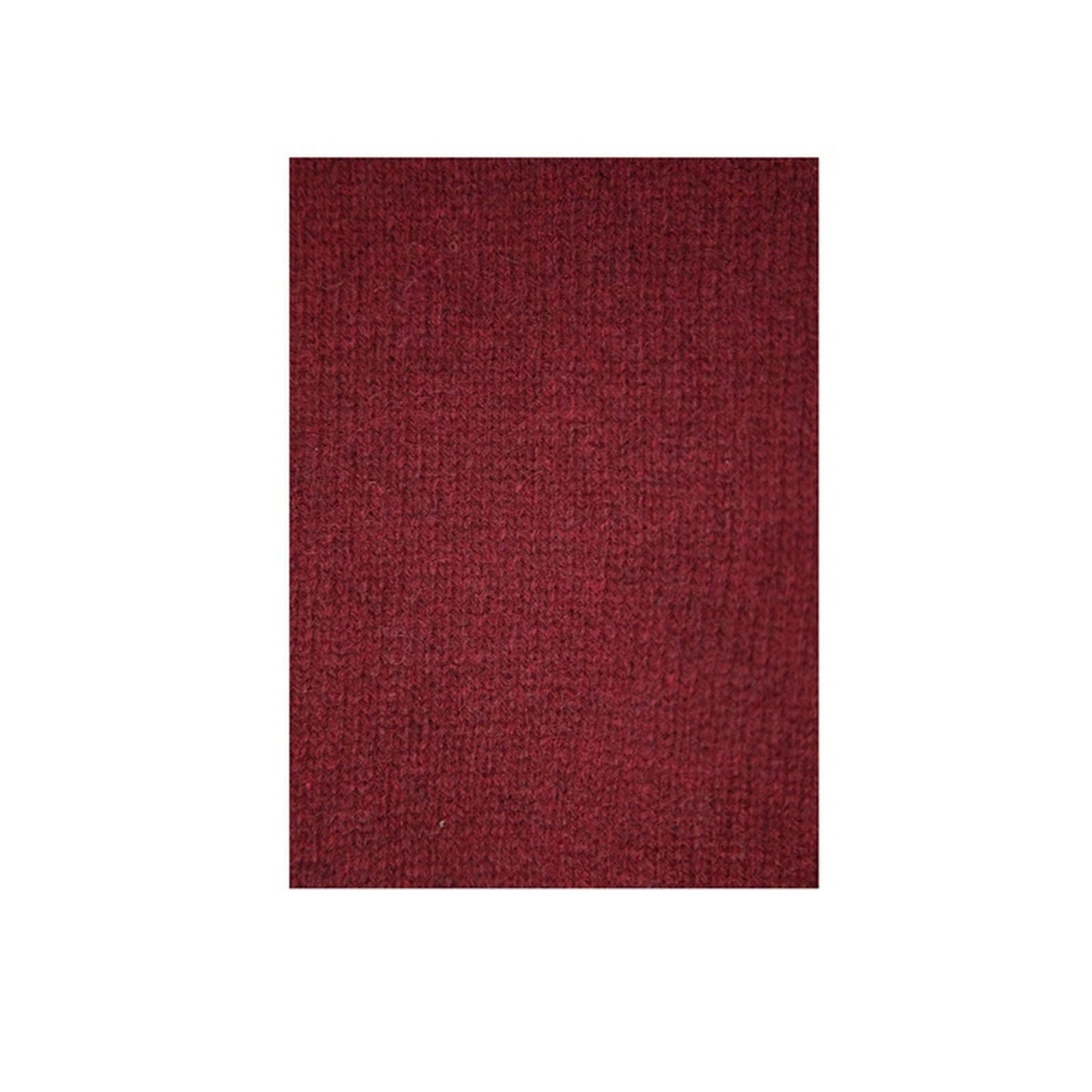 100% Shetland Wool V Neck Knit Jumper Pullover Mens Sweater Knitted - Burgundy (97) - 3XL Price