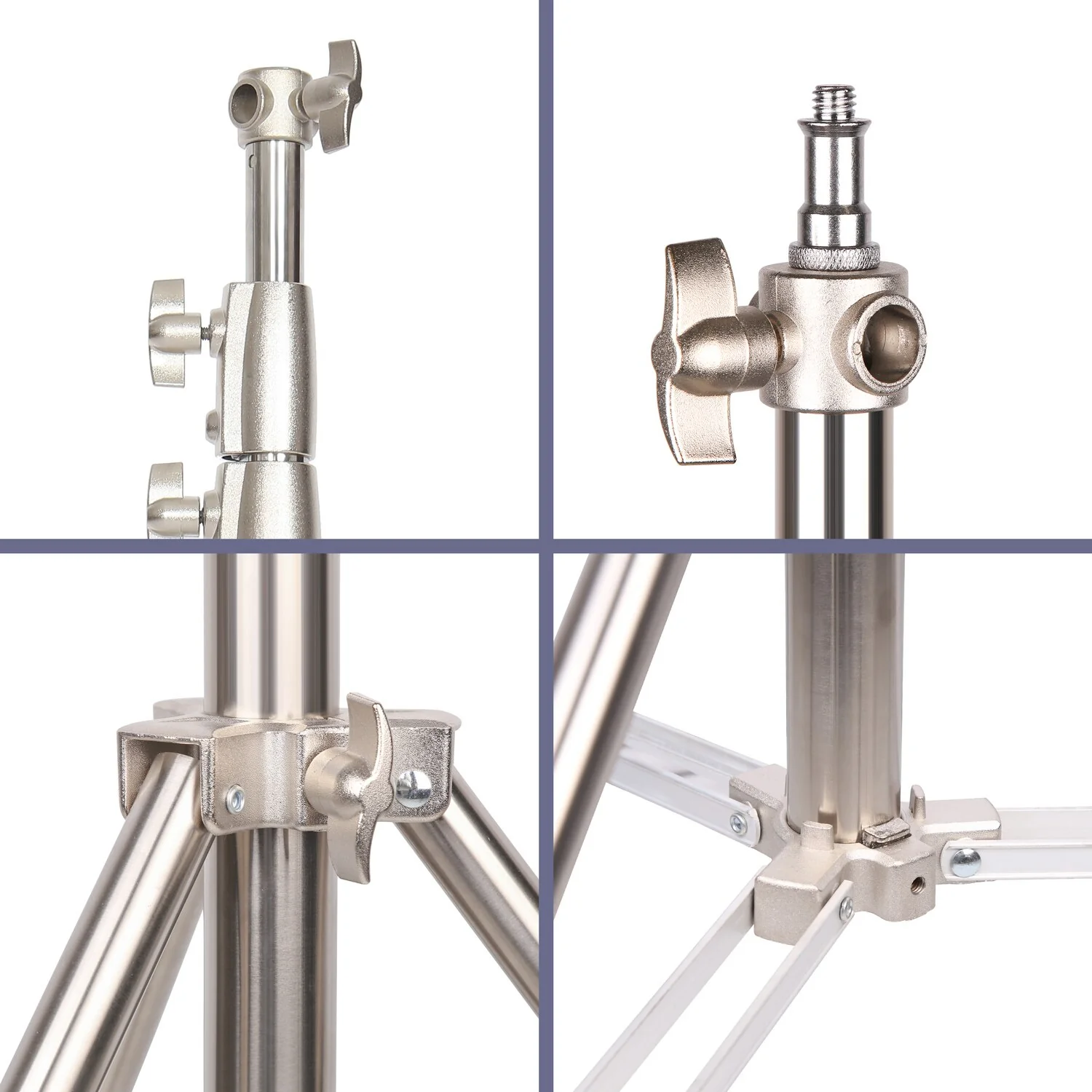 3Pcs 260cm Heavy Duty Stainless Steel Light Stand for Photo and Video Price