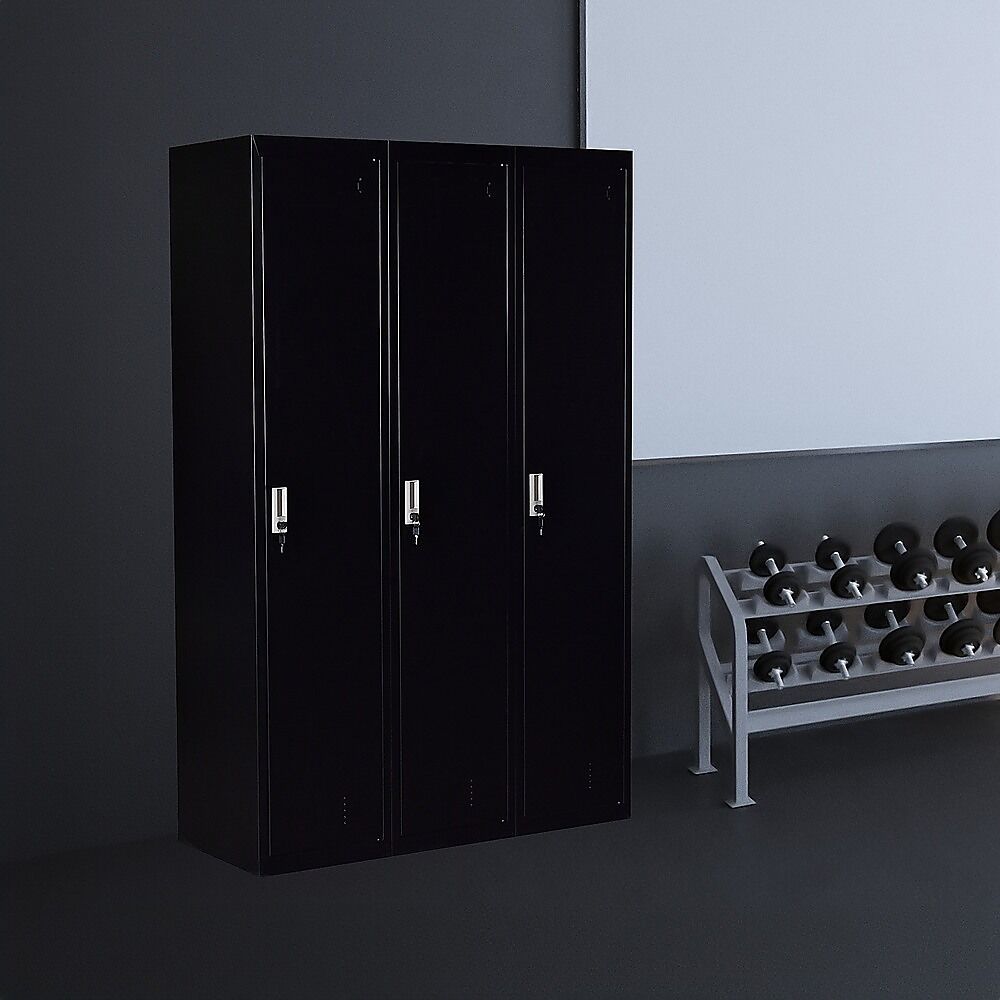 Three-Door Side by Side Office Gym Shed Storage Locker Price
