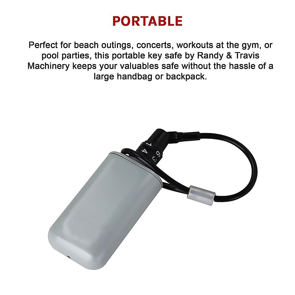 Lock Box Preset Combination Portable Key Safe with 6 in. Cable Lanyard Price
