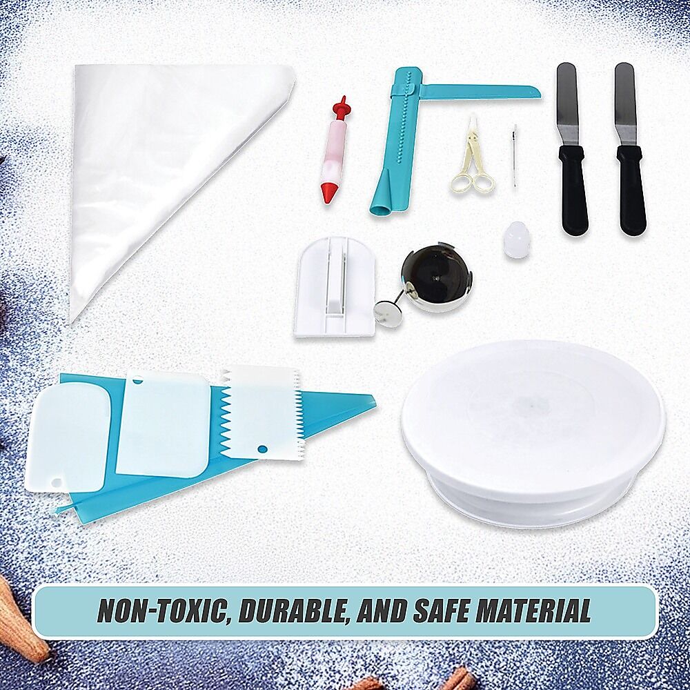 164Pcs Cake Decorating Kit Turntable Rotating Baking Flower Icing Piping Nozzles Price