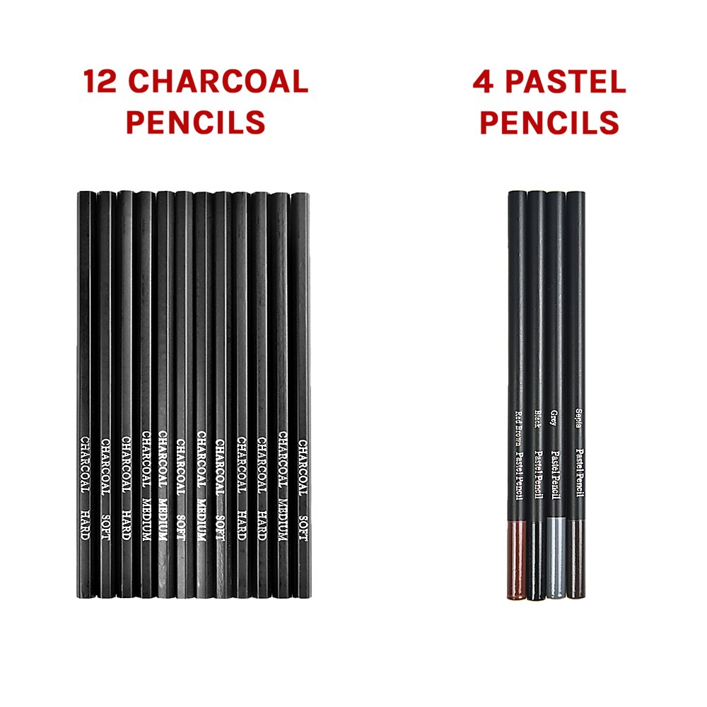 Art Sketch Pencils Oil Drawing Colouring Graphite Charcoal Pencil Set 72pcs/set Price