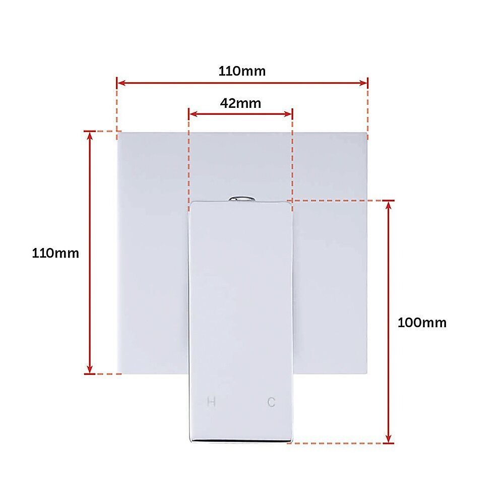 Chrome Bathroom Shower Wall Mixer w/ WaterMark Price