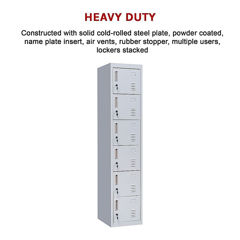 6-Door Locker for Office Gym Shed School Home Storage Price
