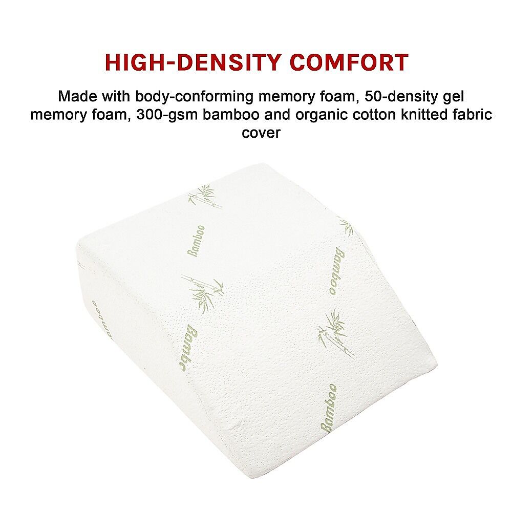 Wedge Elevation Pillow Cool Gel Memory Foam Leg Raiser Support Cushion Price