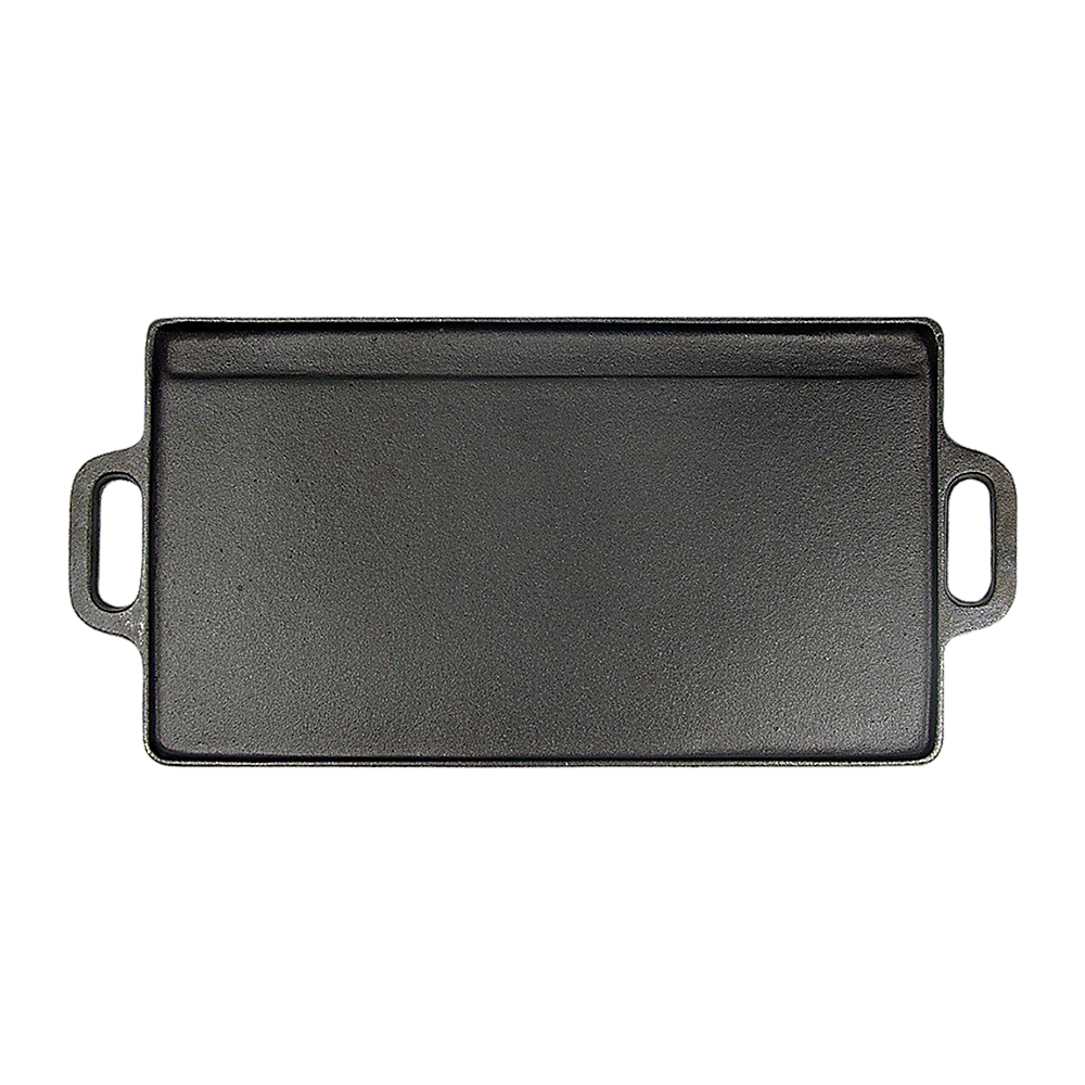 46x22 cm Cast Iron Reversible Griddle Plate BBQ Hob Cooking Grill Pan Price
