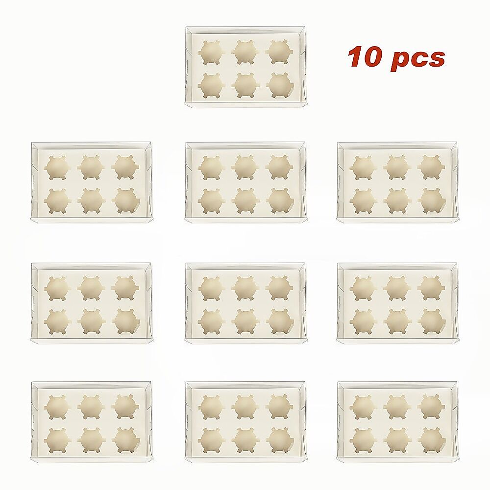 10Pcs Clear Dessert Boxes Cupcake Packing Boxes Bakery Cake Wrapping Boxes Price