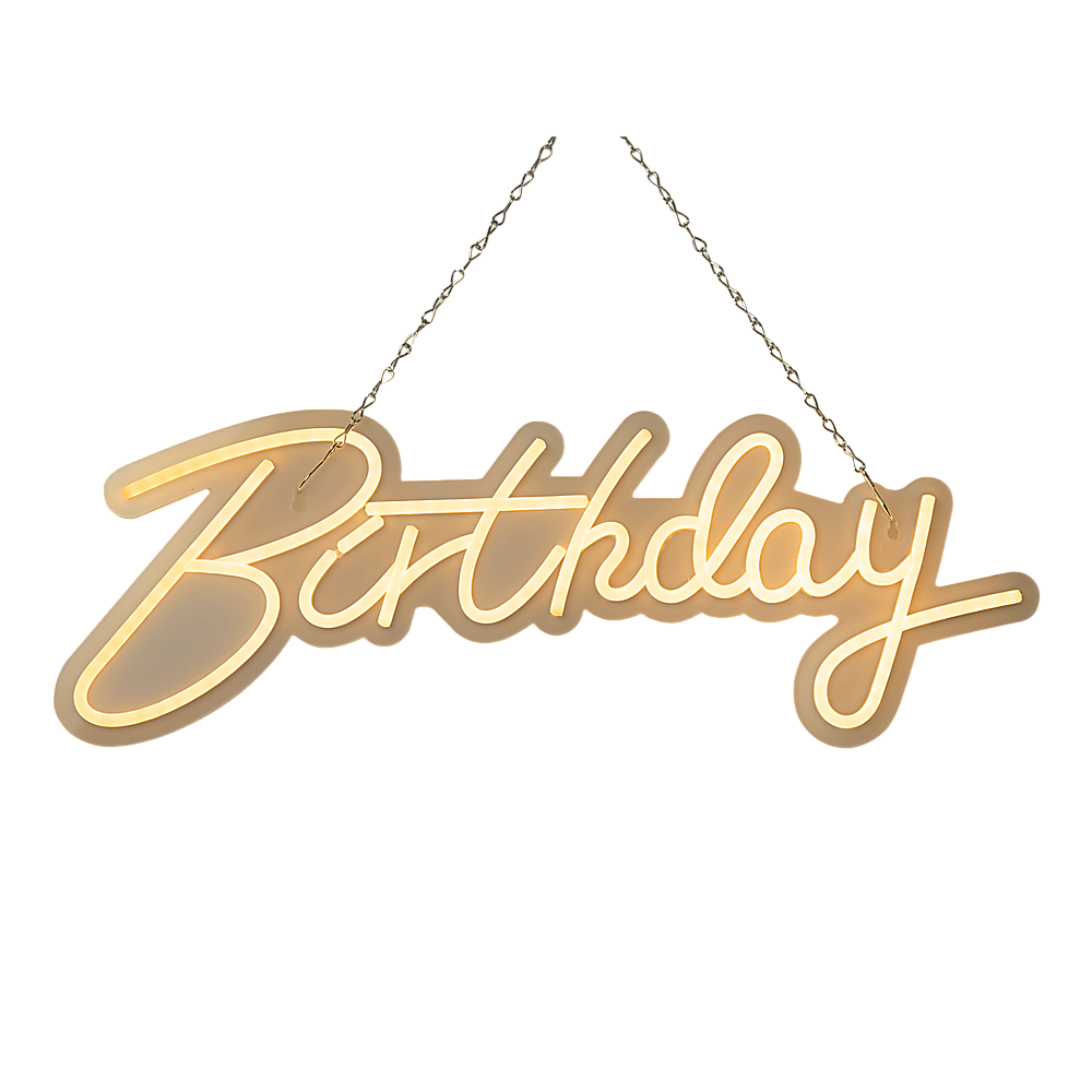 Happy Birthday Neon Sign Hanging Glowing Party Decoration Price