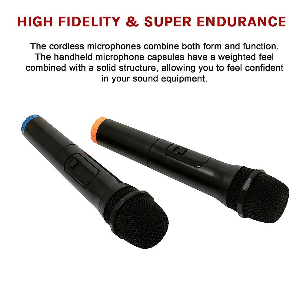 2 x Wireless Microphone Handheld Cordless Professional Mic Karaoke Receiver Price