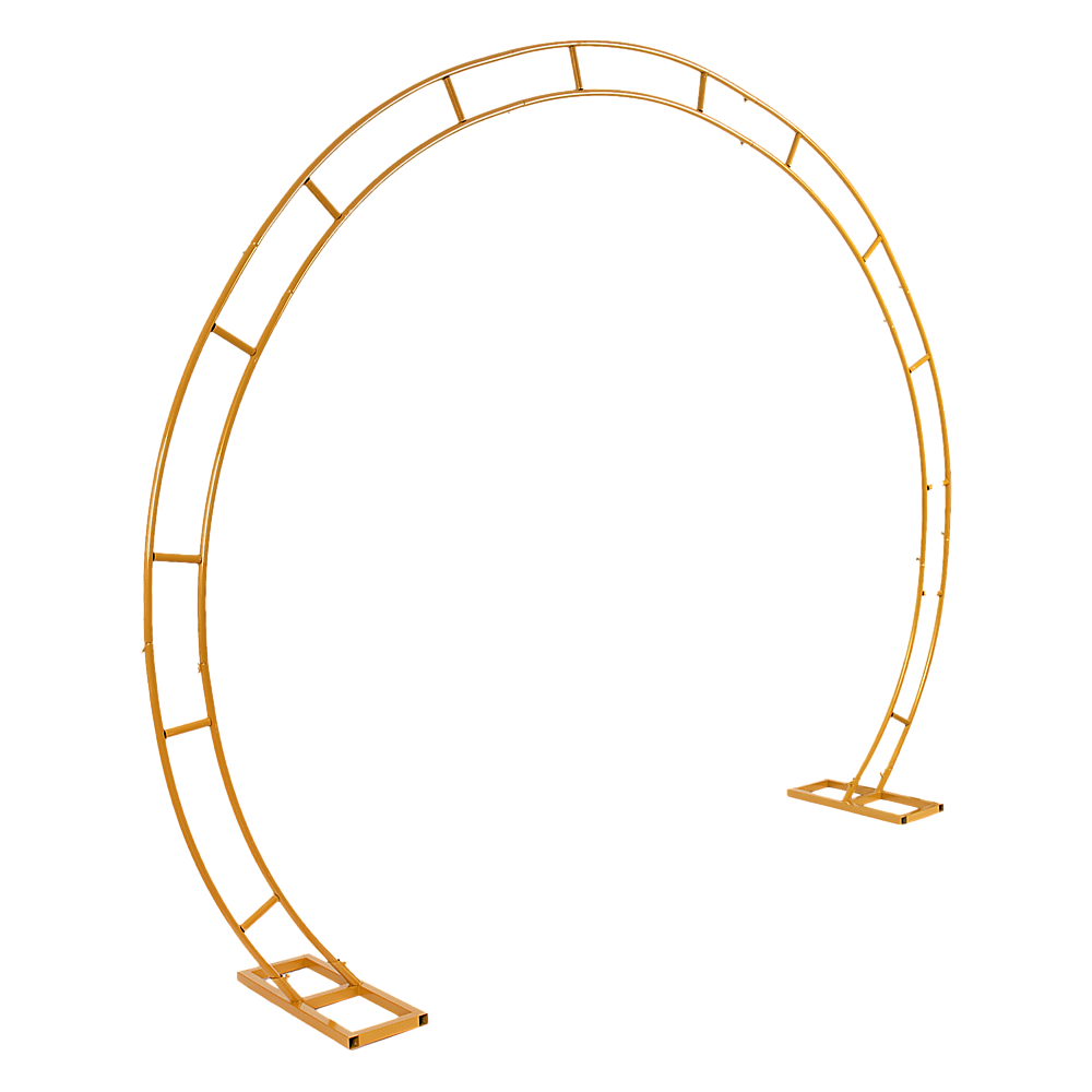 260cm Gold Metal Wedding Arch Round Balloon Birthday Party Price