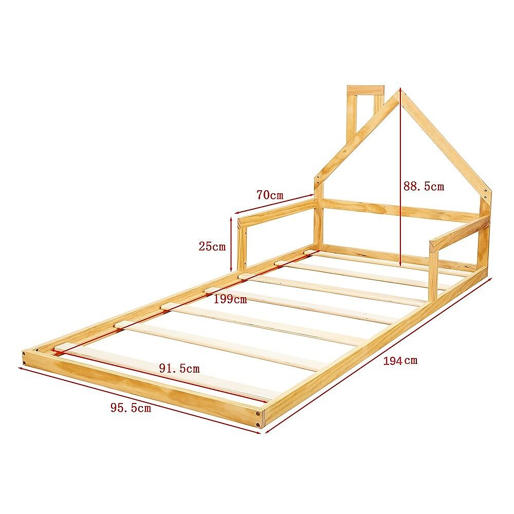 Montessori Wood Floor Bed House Frame for Kids and Toddlers Price