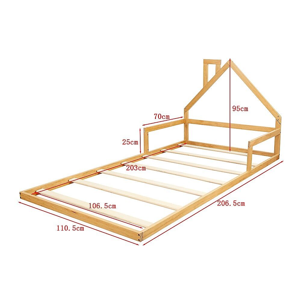 Montessori Wood Floor Bed House Frame for Kids and Toddlers Price