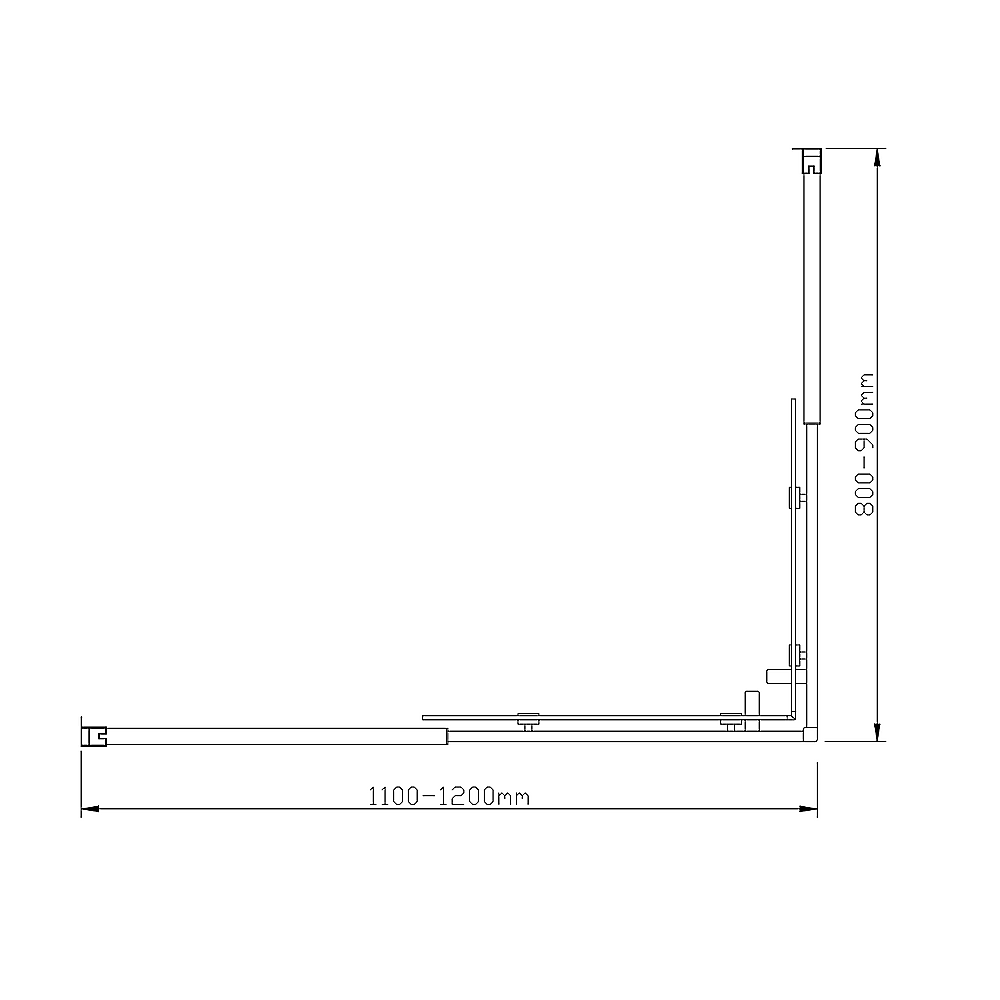 Adjustable 1200x900mm Double Sliding Door Glass Shower Screen in Chrome Price