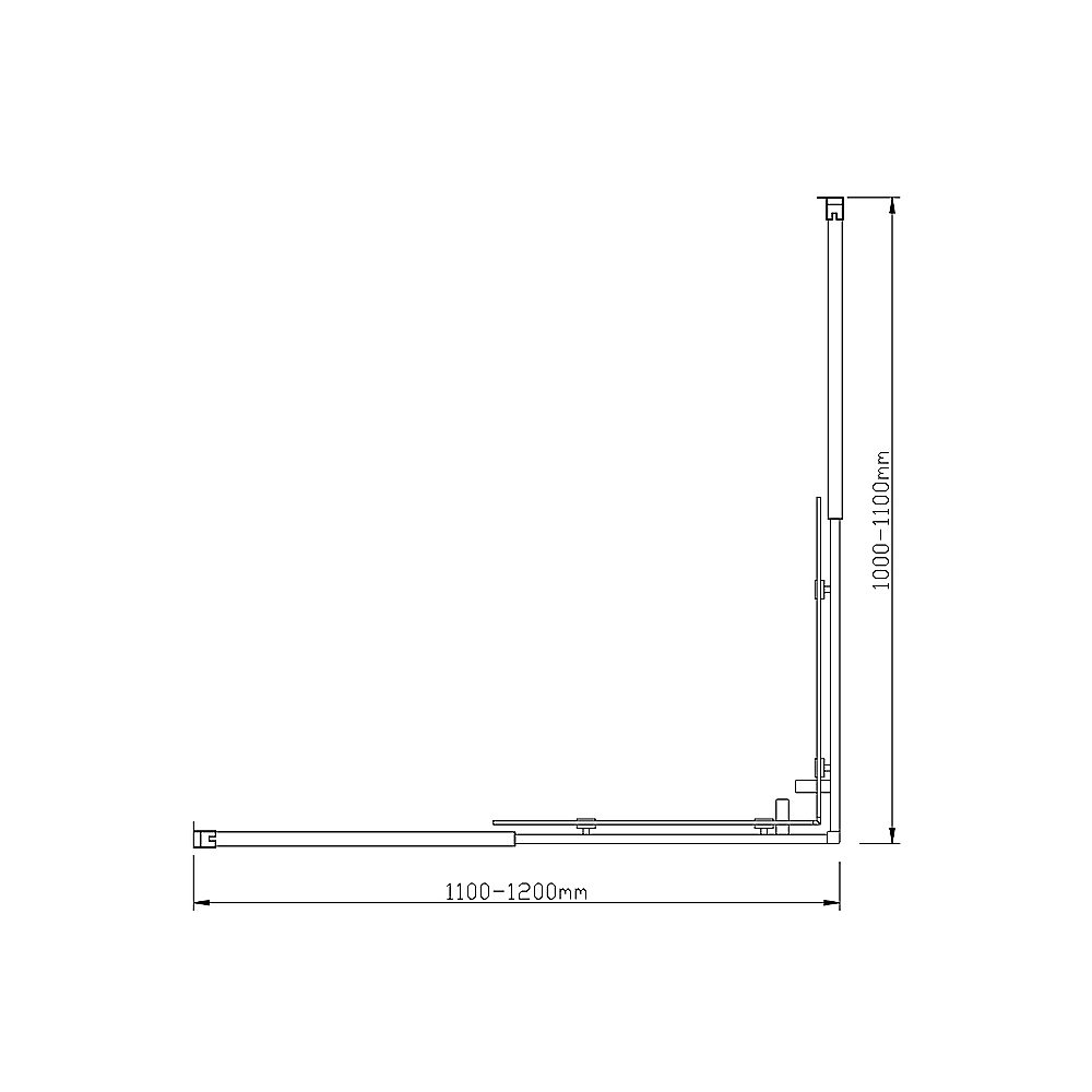Adjustable 1200x1100mm Double Sliding Door Glass Shower Screen in Chrome Price