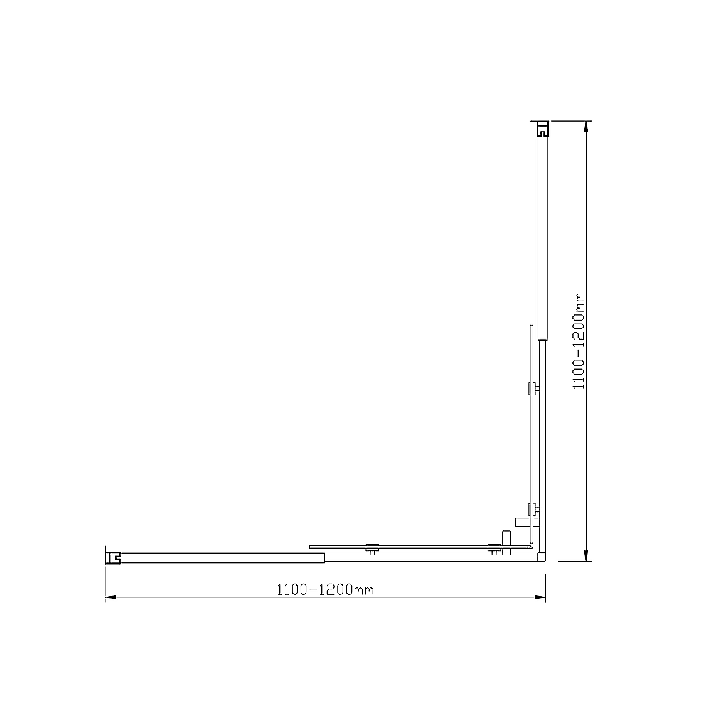 Adjustable 1200x1200mm Double Sliding Door Glass Shower Screen in Chrome Price