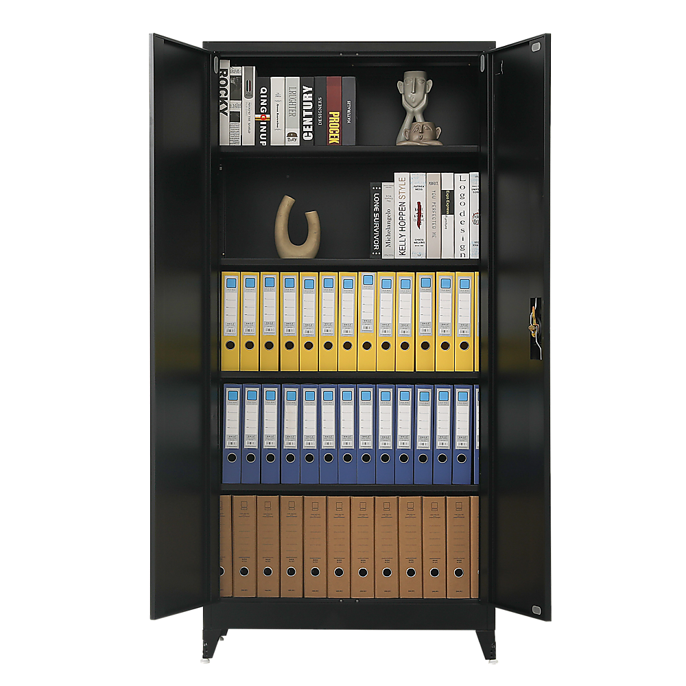 Two-Door Metal Cabinet Shelf Storage for Home Office Gym Price