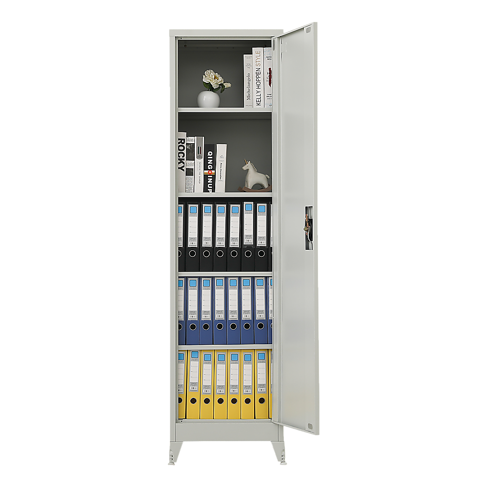 Single-Door Metal Tall Cabinet Shelf Storage for Home Office Gym Price