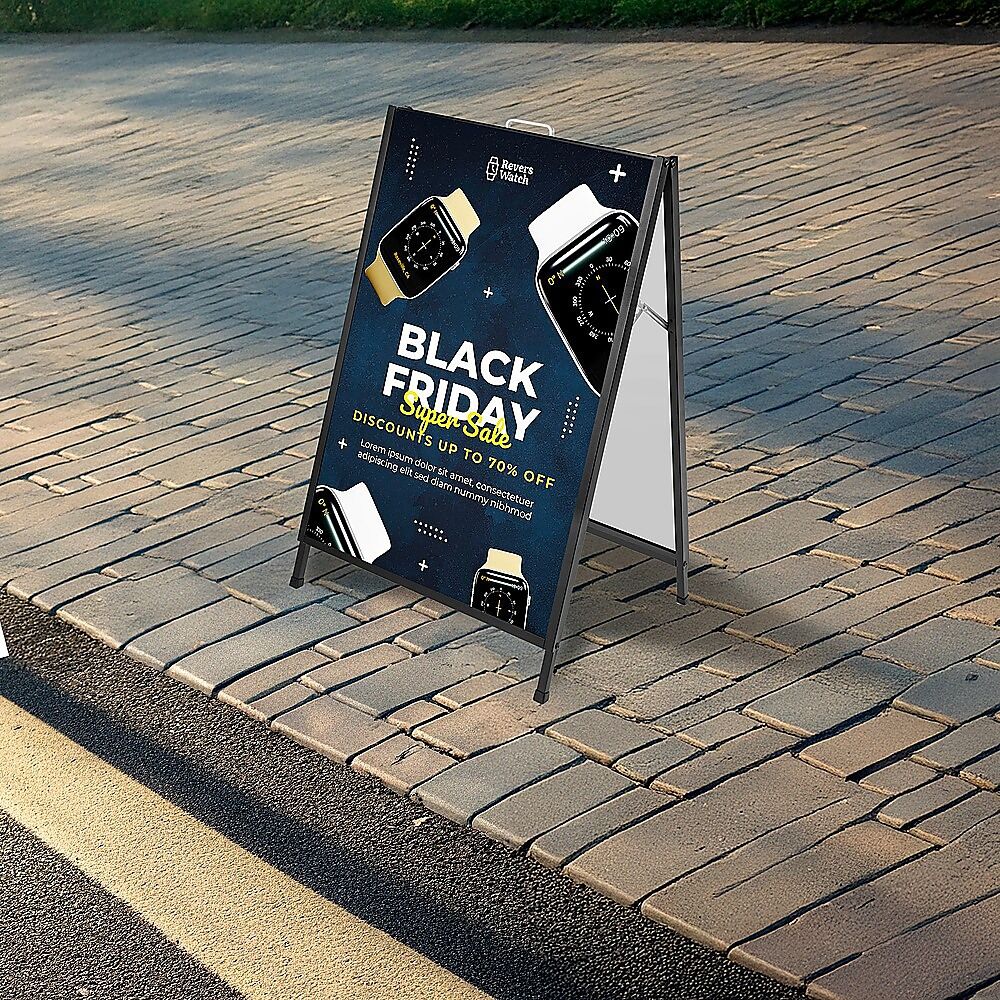 A Frame Sign 60x90cm Sidewalk Plastic Poster Board Outdoor Display Price