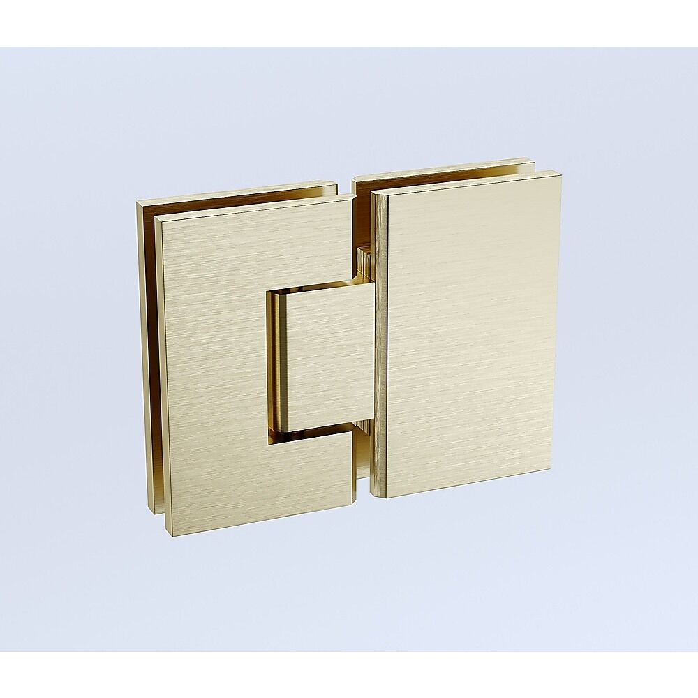 100cm Frameless Glass Bath Screen with Stainless Steel Brackets - Gold Price