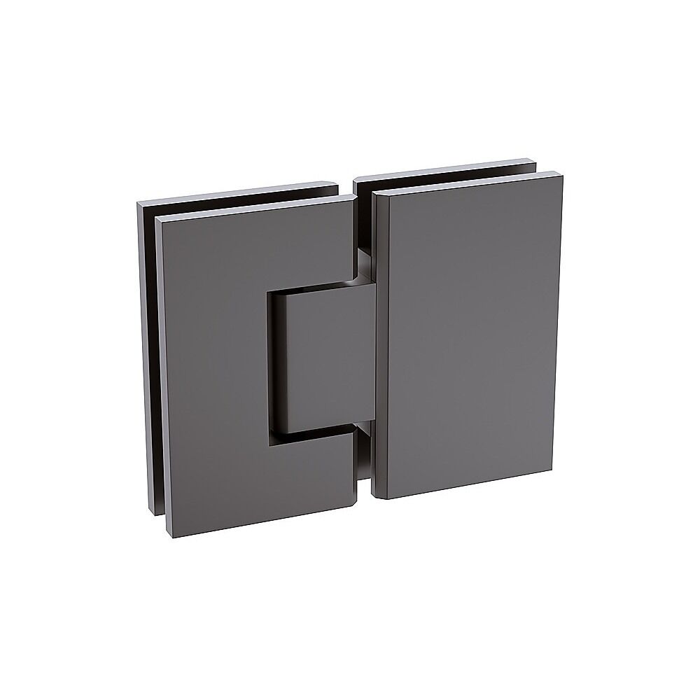 100cm Frameless Glass Bath Screen with Stainless Steel Brackets - Gunmetal Price