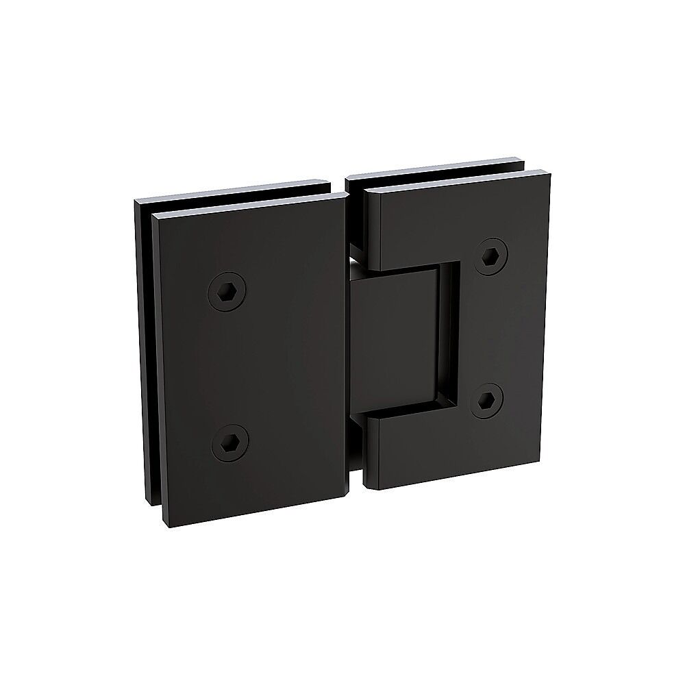 100cm Frameless Glass Bath Screen with Brass Brackets - Black Price