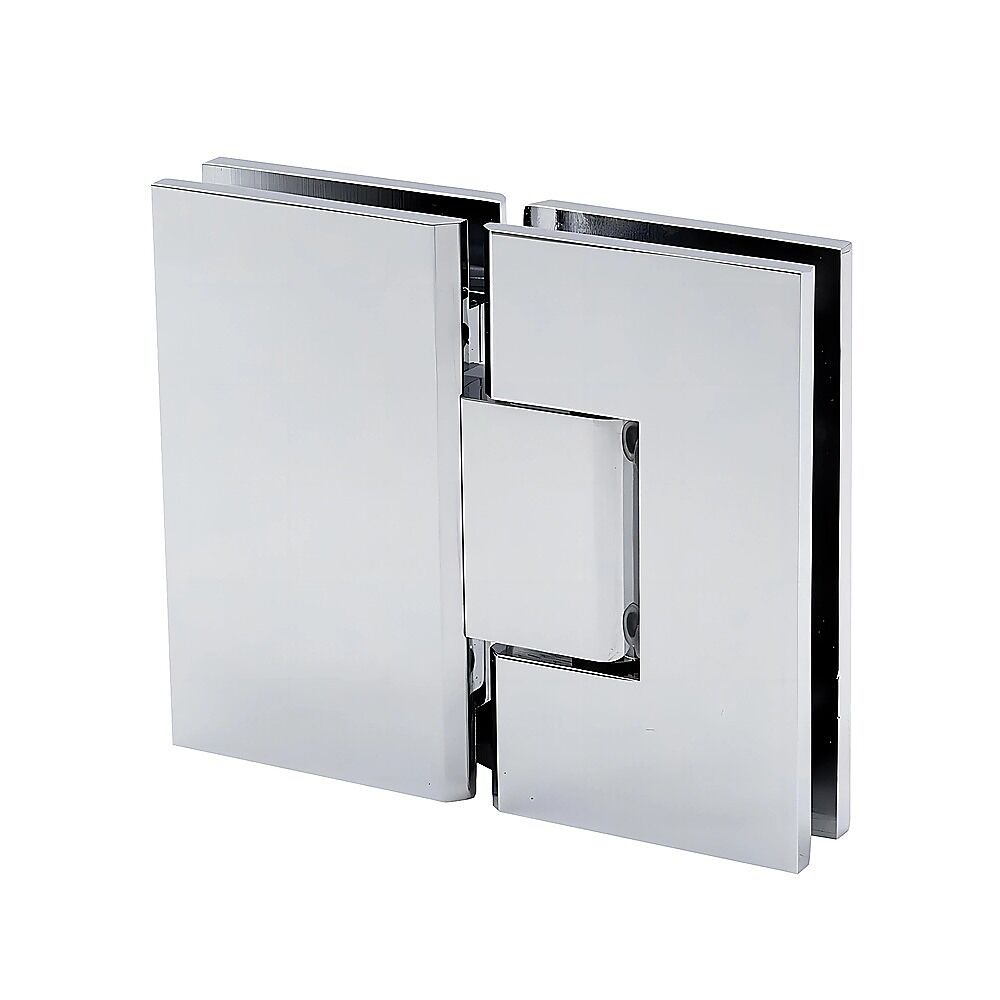 100cm Frameless Glass Bath Screen with Channel and Stainless Steel Hinges- Chrome Price