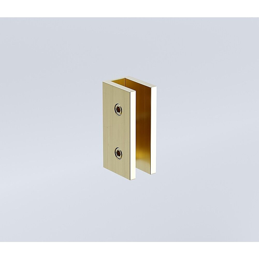 100cm Reeded Single Shower Glass Screen with Gold Wall & Floor U Brackets Price