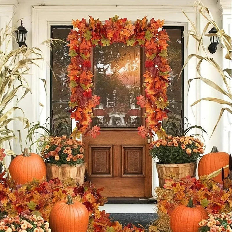 2M Artificial Fall Maple Leaf Garland Price