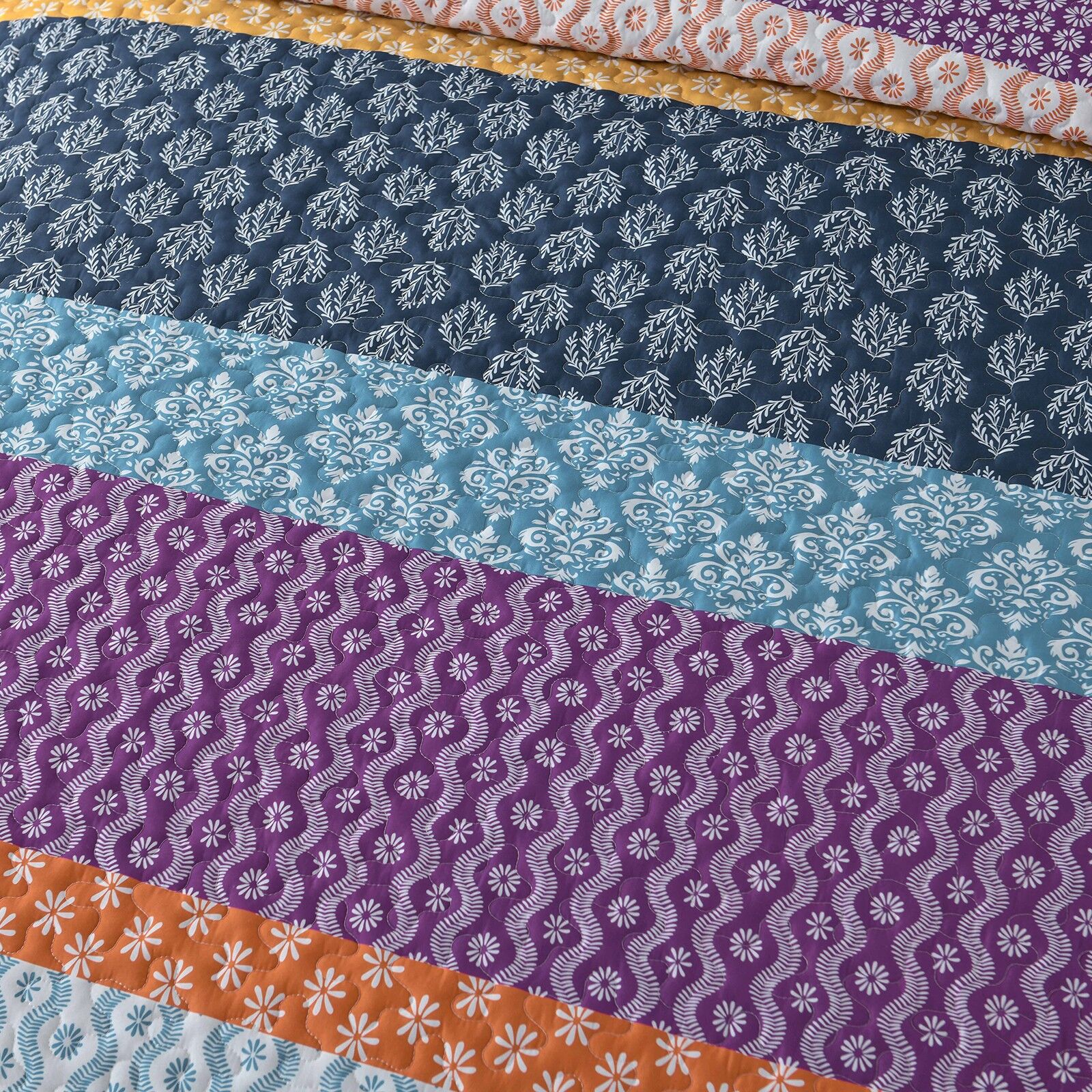 Quirky Quilted coverlet and pillowcovers set: Add Personality to Your Space - Queen size Price