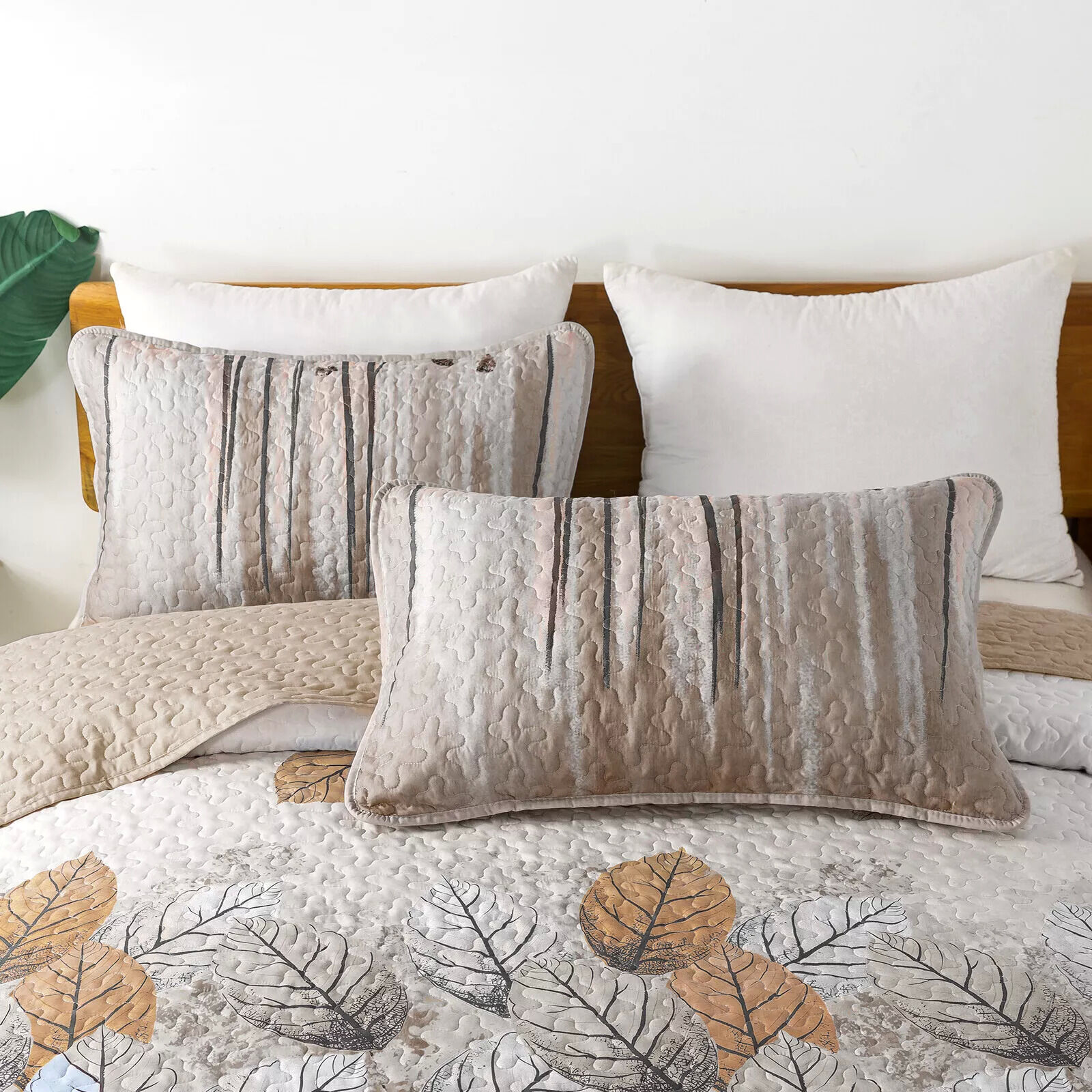 Kaleidoscope Quilted bedspread and pillowcovers set: Vibrant and Fun - Queen size Price
