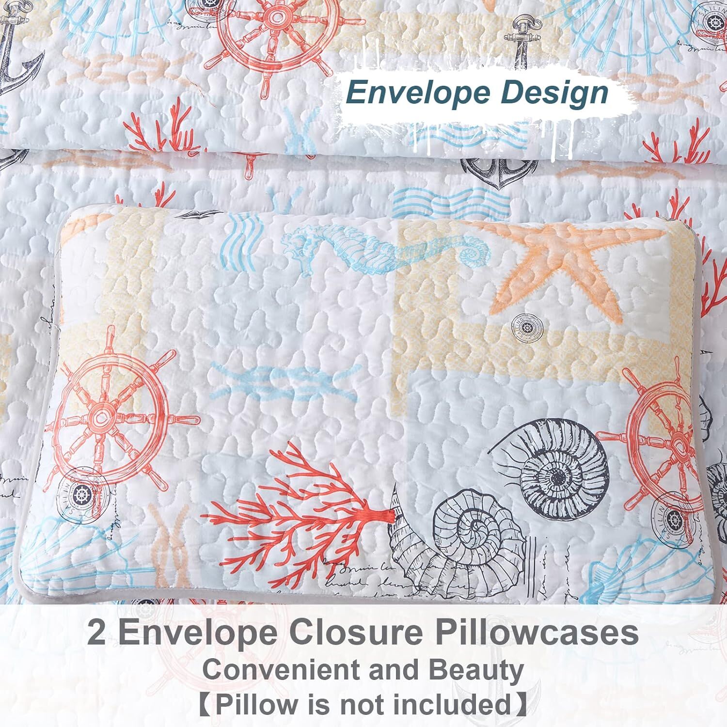 Decorative Quilted coverlet and pillowcovers set: Enhance Your Home Decor - Queen size Price