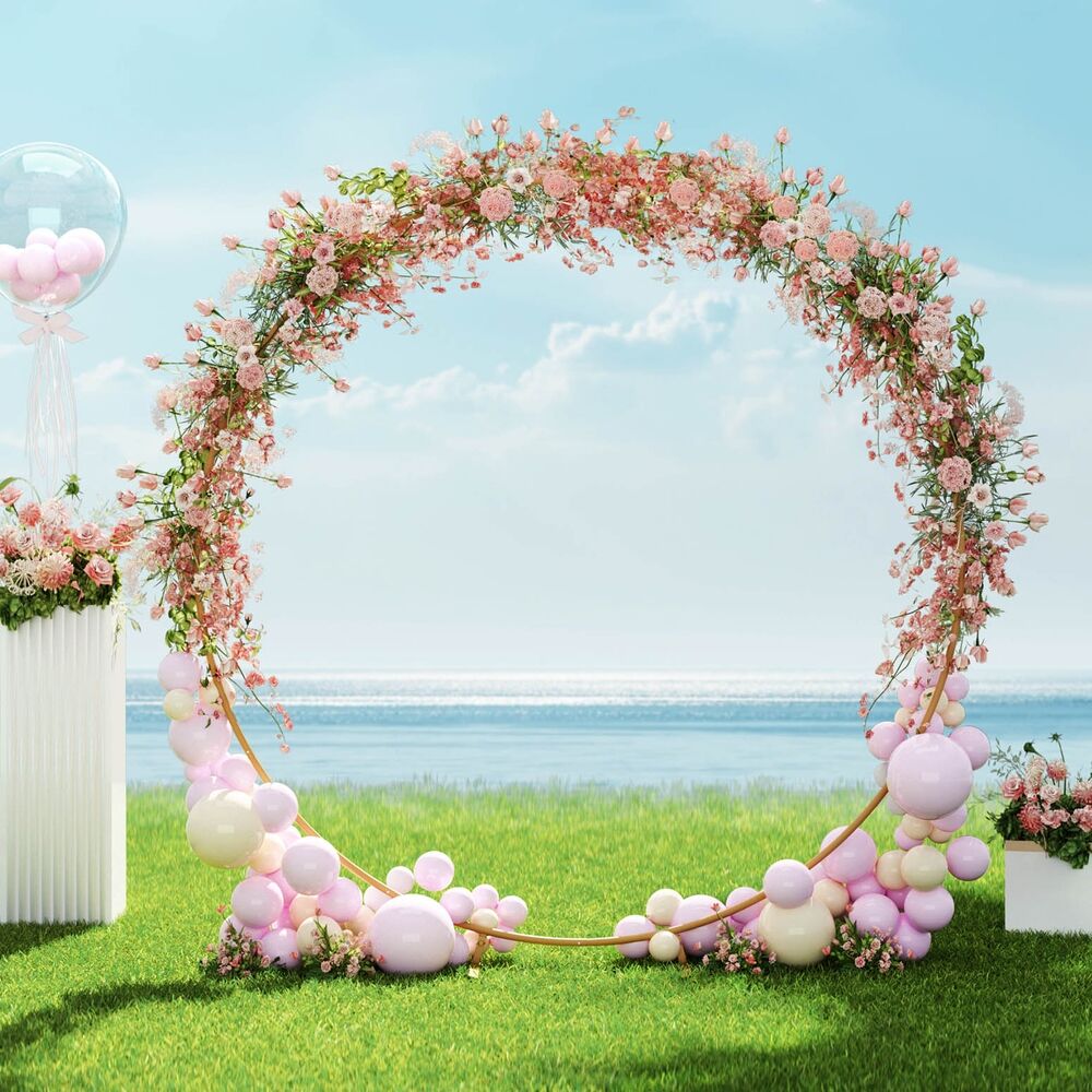 2M Round Backdrop Stand Wedding Background Decoration Party Flower Balloon Display Price