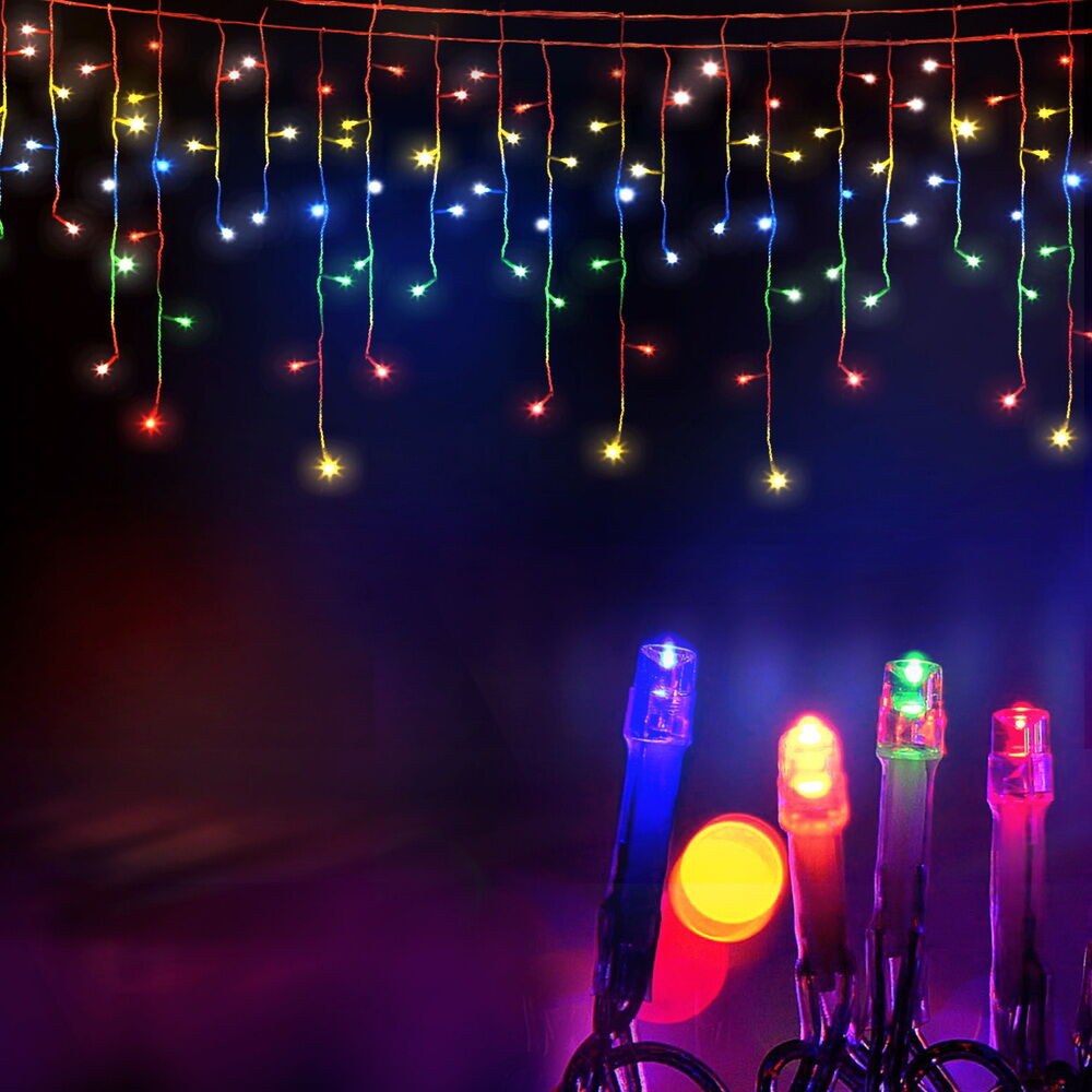 32M Christmas Lights Icicle String Light 960 LED Multi-coloured Price