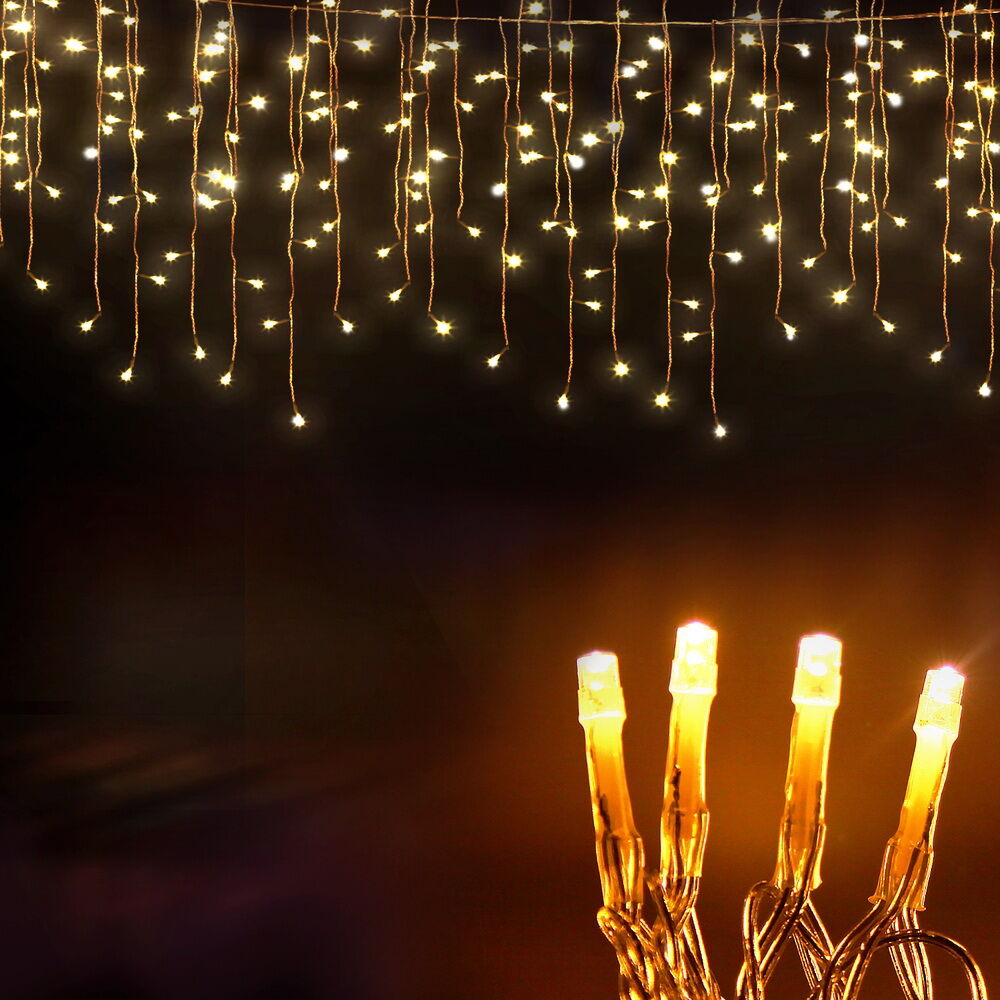 32M Christmas Lights Icicle String Light 960 LED Decor Warm White Price