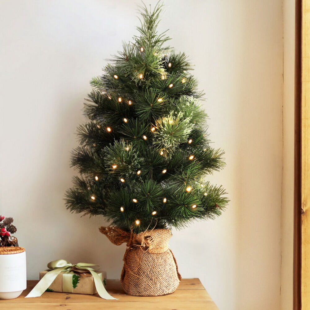 Tabletop Christmas Tree 60CM 8 Light Modes Timer Function Price