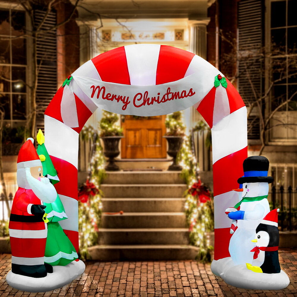 Christmas Inflatable Archwary Santa 3M Illuminated Decorations Price