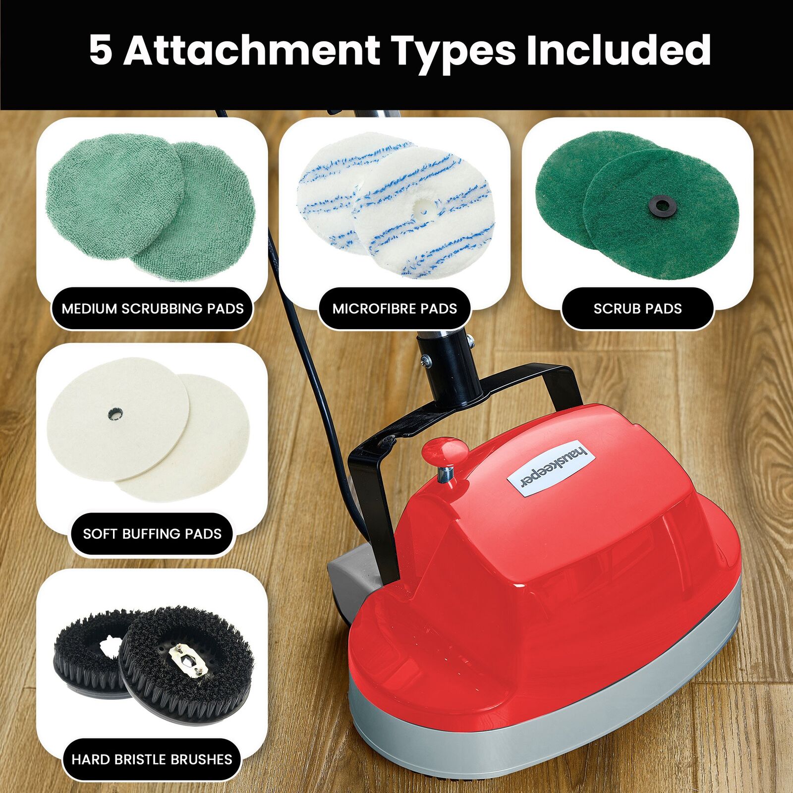 Hauskeeper Electric Floor Polisher Timber Hard Waxer Buffer Cleaner Price